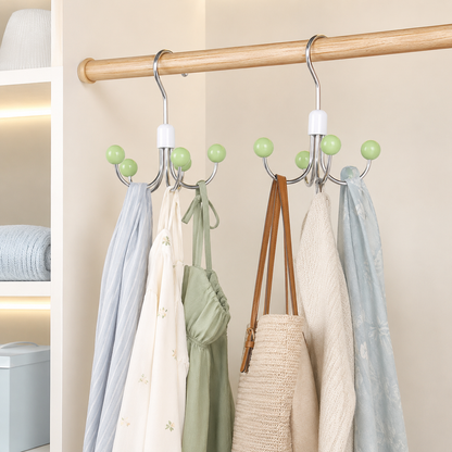 Umbrella Shape Cloth Hooks Organizer