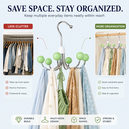 Umbrella Shape Cloth Hooks Organizer