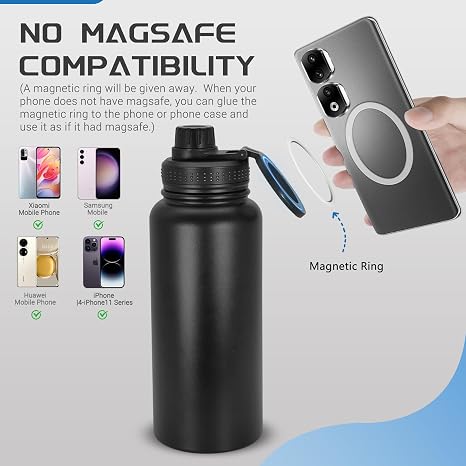 2-in-1 Magnetic Phone Stand Water Bottle ()