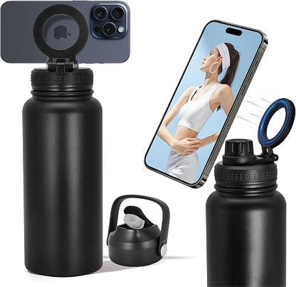 2-in-1 Magnetic Phone Stand Water Bottle ()