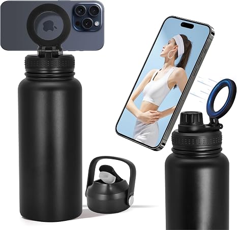2-in-1 Magnetic Phone Stand Water Bottle ()