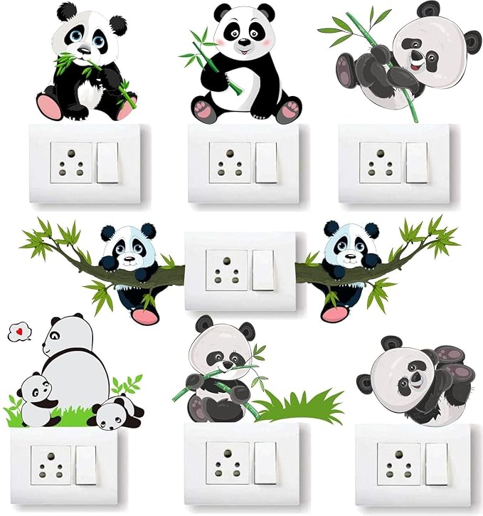 Cute Panda Wall Stickers for Kids – Magical Jungle Room Decor