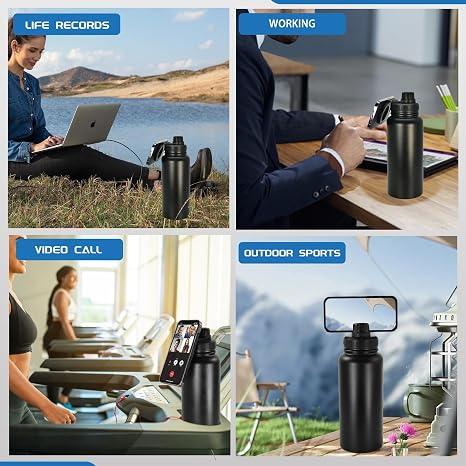 2-in-1 Magnetic Phone Stand Water Bottle ()