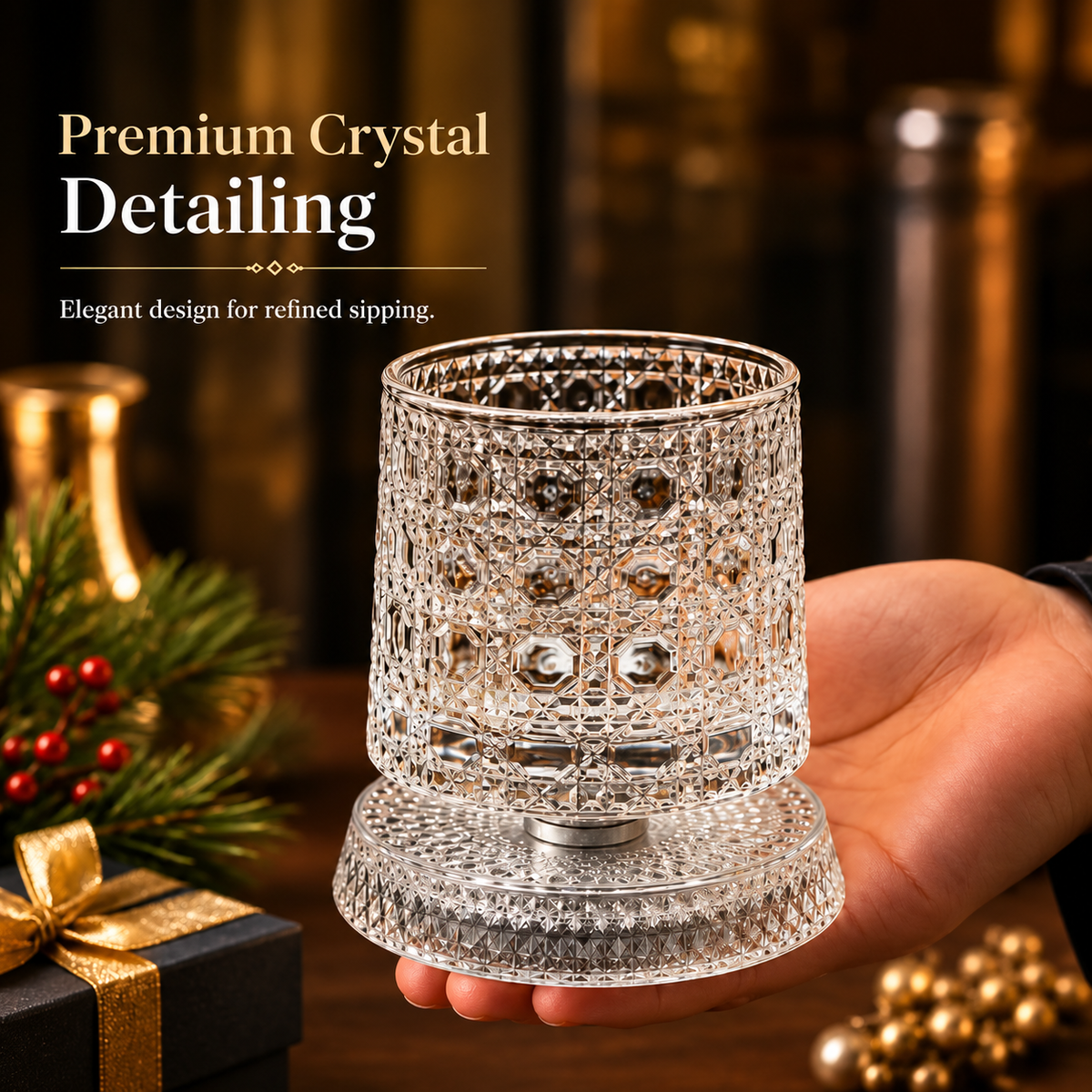 Luxury Rotating Whiskey Glass