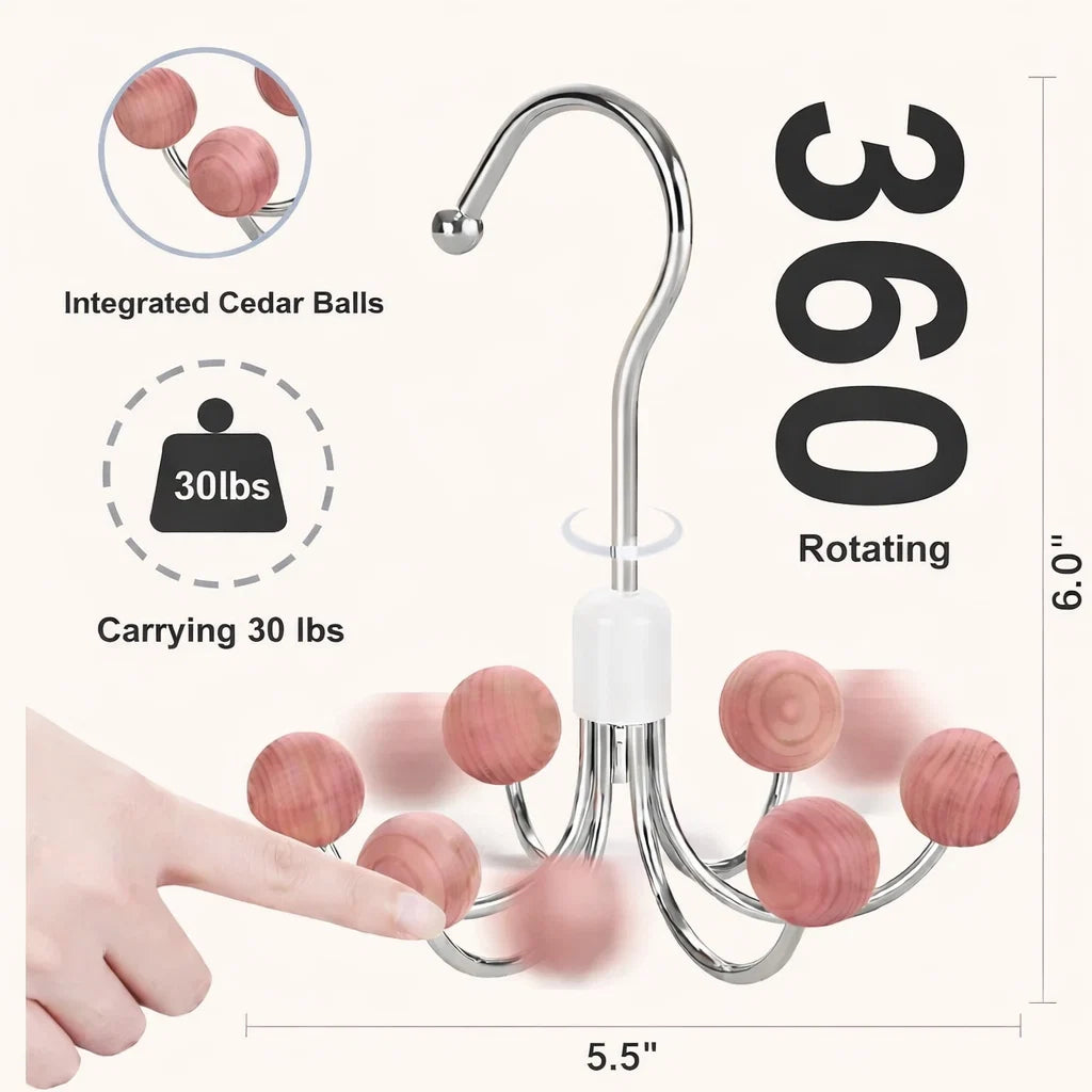 Umbrella Shape Cloth Hooks Organizer