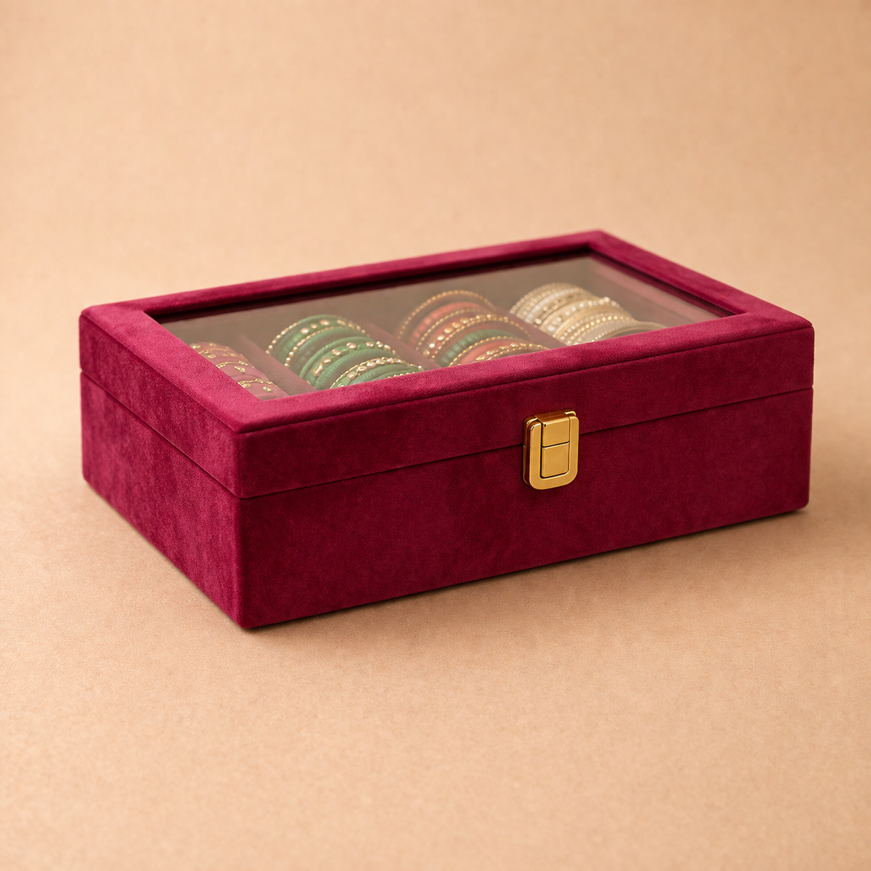 Premium Luxury Bangle Organizer Case ( Free 1 Gifts )
