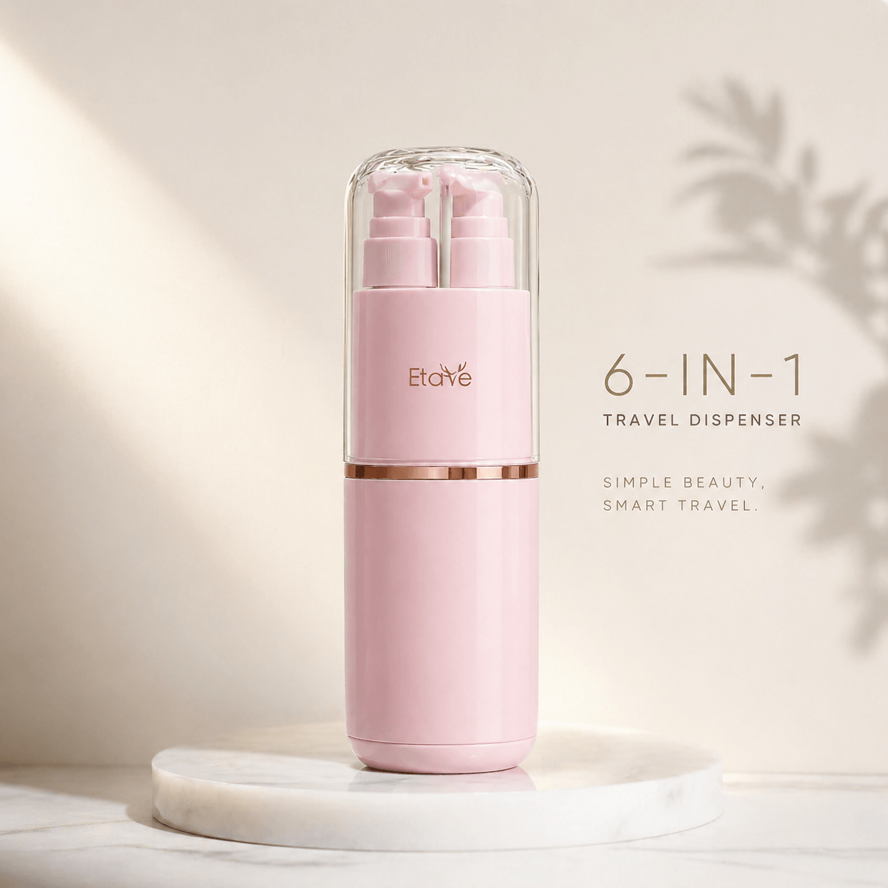 Premium 6-in-1 Travel Toiletry Dispenser