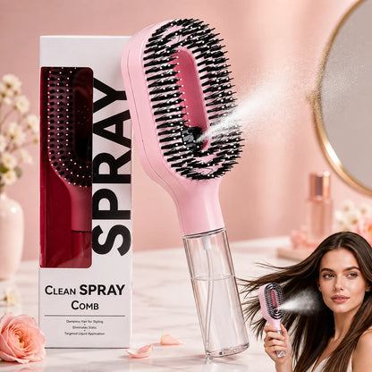 Mist & Detangle Hair Spray Brush