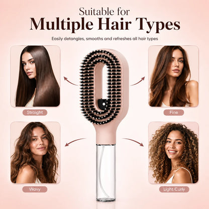 Mist & Detangle Hair Spray Brush