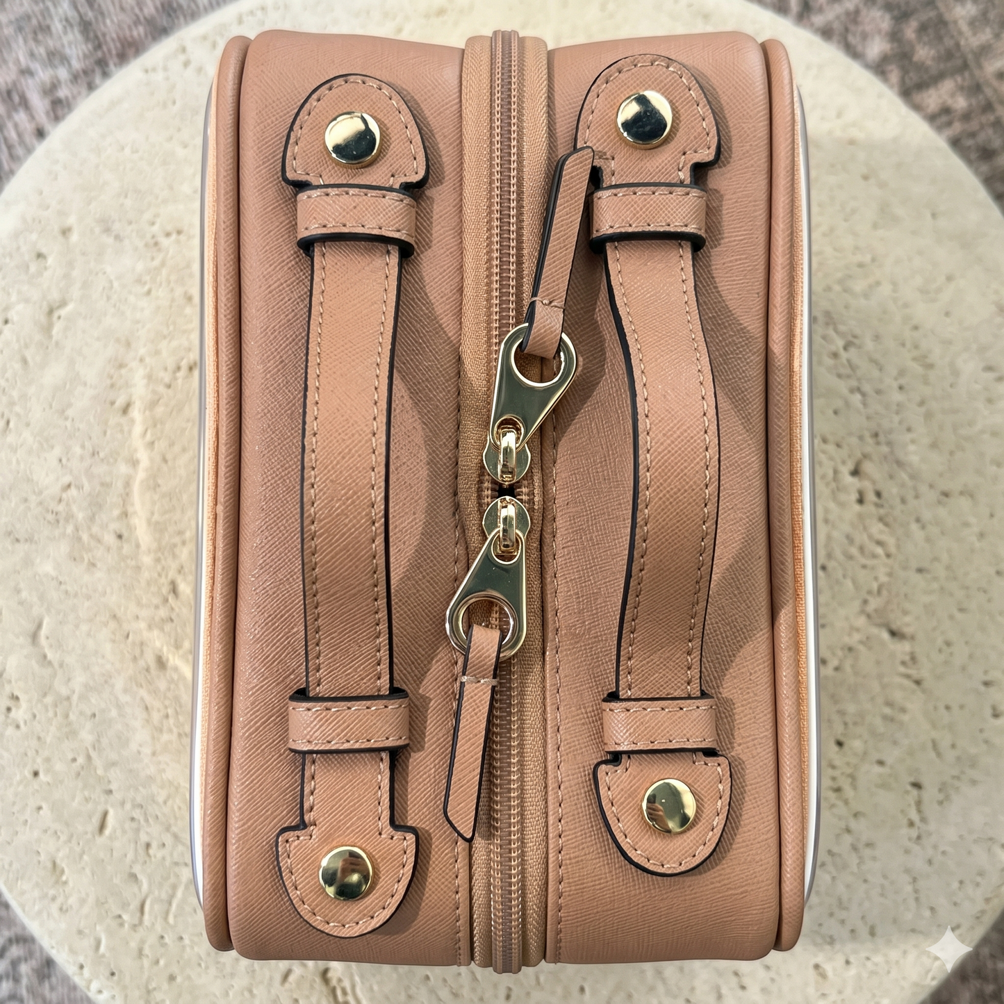 Double Layer Transparent Makeup Organizer Travel Bag