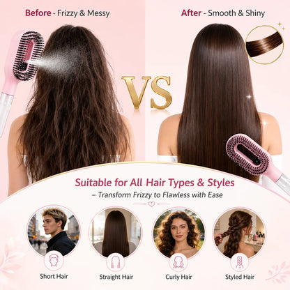 Mist & Detangle Hair Spray Brush