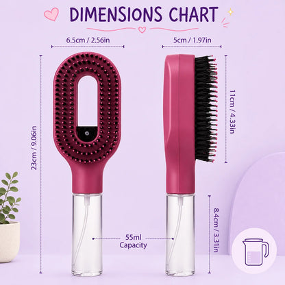 Mist & Detangle Hair Spray Brush