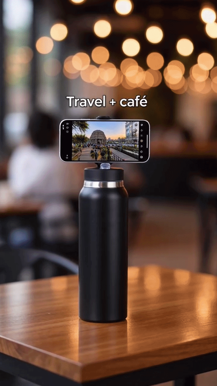 2-in-1 Magnetic Phone Stand Water Bottle ()