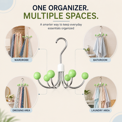 Umbrella Shape Cloth Hooks Organizer
