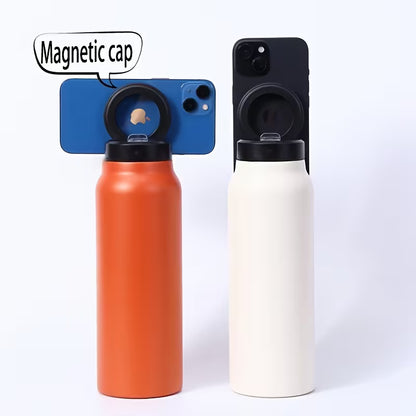 2-in-1 Magnetic Phone Stand Water Bottle ()