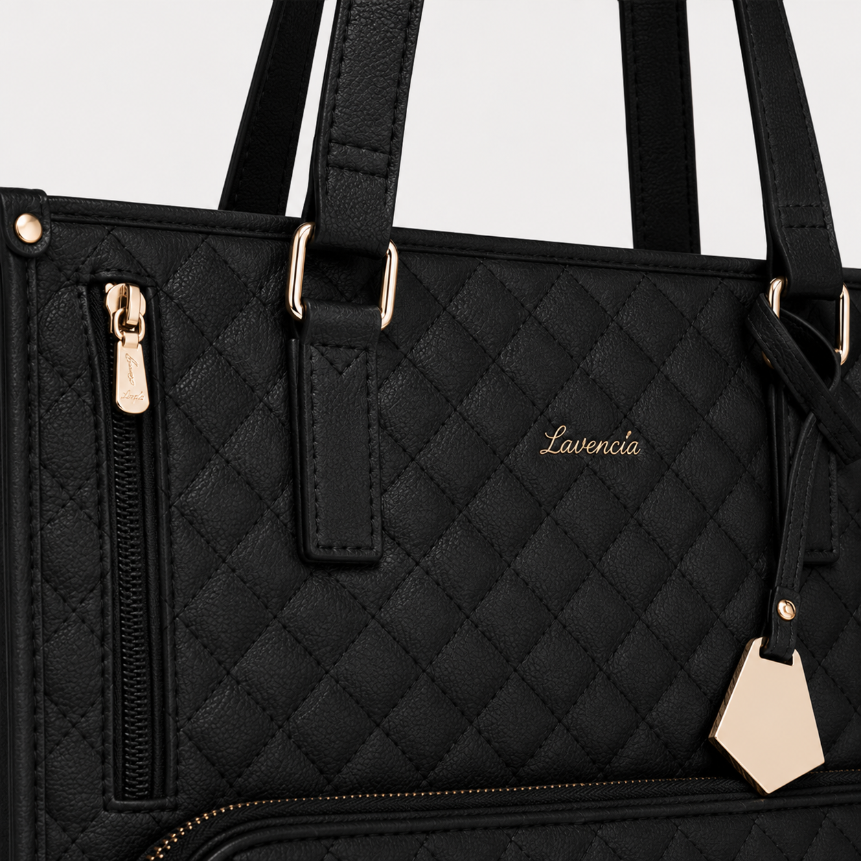2-in-1 Women's Tote Bag - Laptop + Lunch, One Elegant Bag