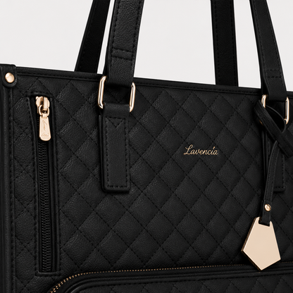 2-in-1 Women's Tote Bag - Laptop + Lunch, One Elegant Bag