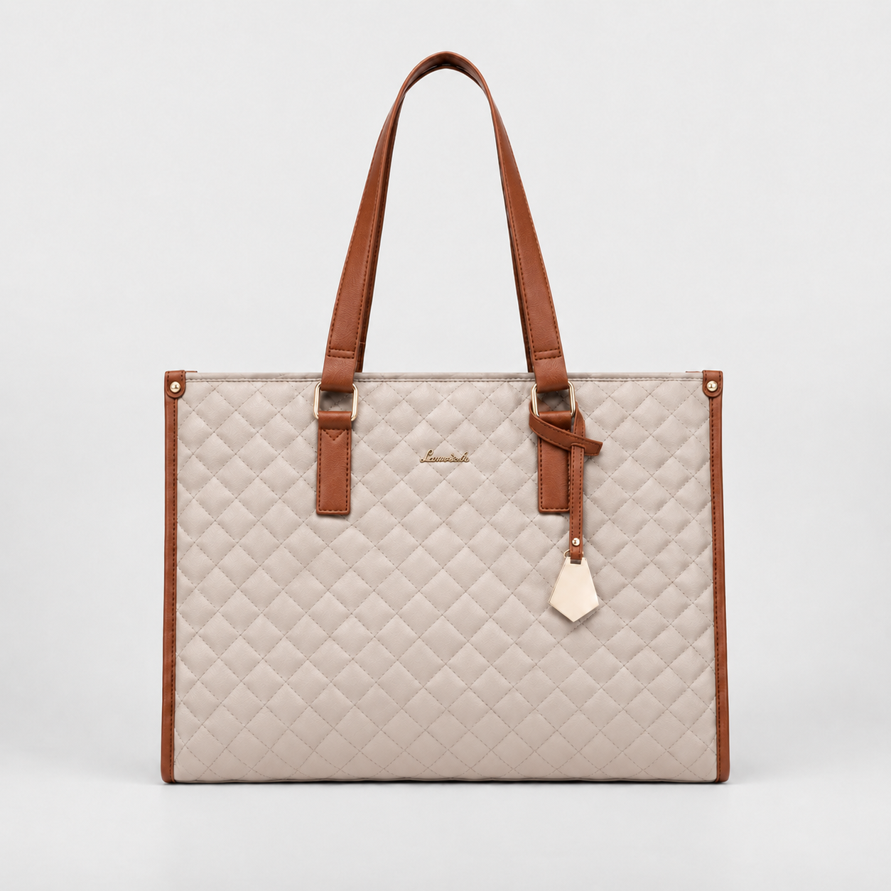 2-in-1 Women's Tote Bag - Laptop + Lunch, One Elegant Bag