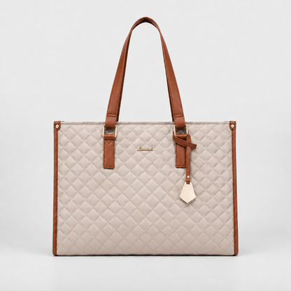 2-in-1 Women's Tote Bag - Laptop + Lunch, One Elegant Bag