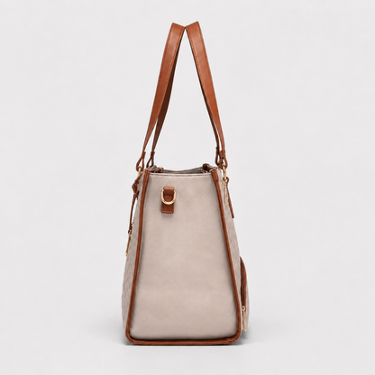 2-in-1 Women's Tote Bag - Laptop + Lunch, One Elegant Bag