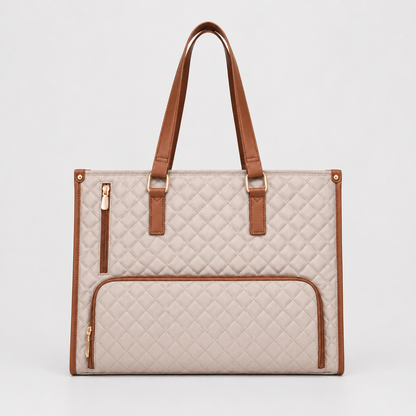 2-in-1 Women's Tote Bag - Laptop + Lunch, One Elegant Bag