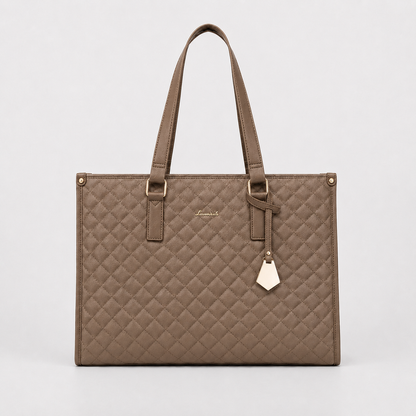 2-in-1 Women's Tote Bag - Laptop + Lunch, One Elegant Bag