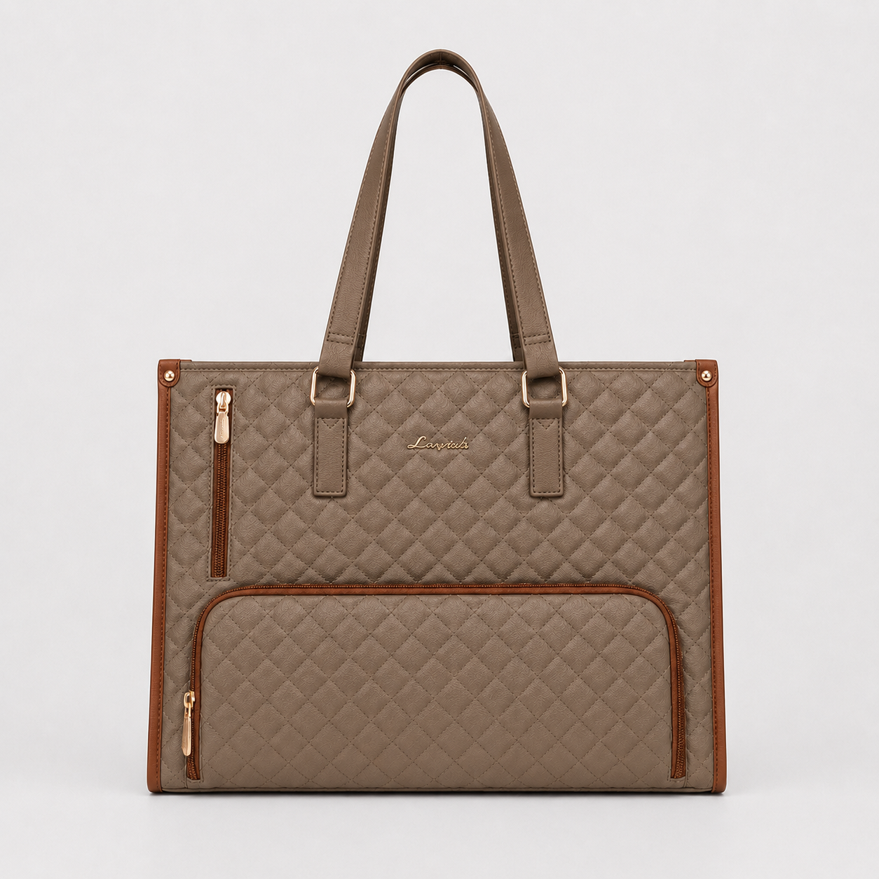 2-in-1 Women's Tote Bag - Laptop + Lunch, One Elegant Bag