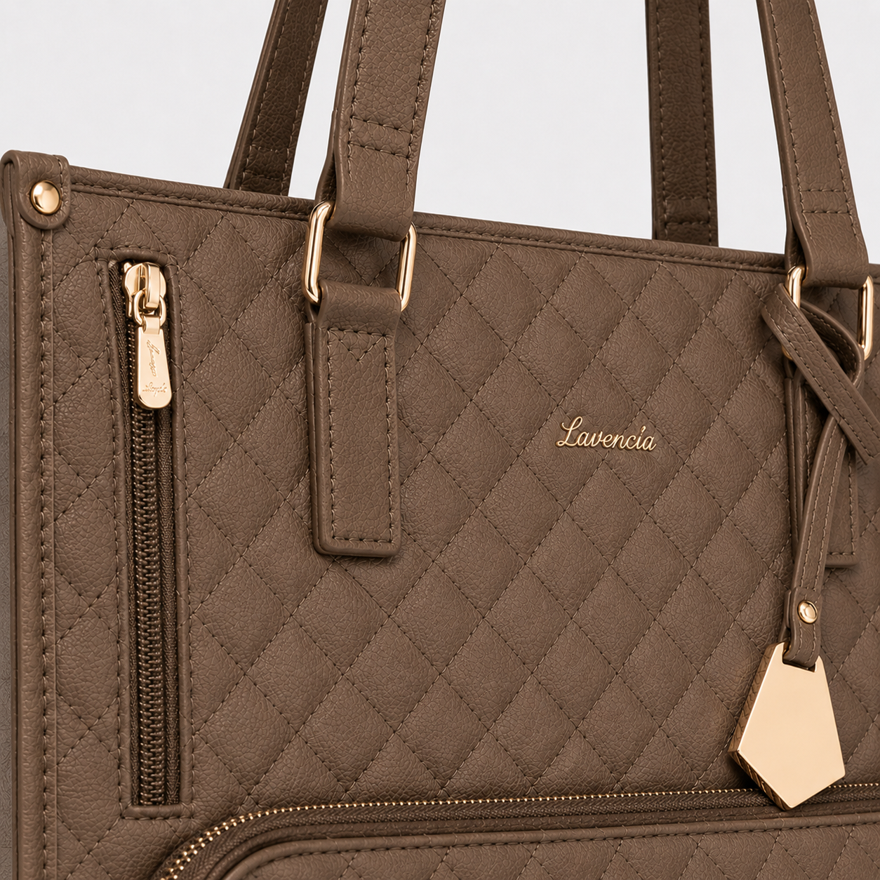 2-in-1 Women's Tote Bag - Laptop + Lunch, One Elegant Bag