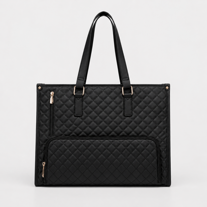 2-in-1 Women's Tote Bag - Laptop + Lunch, One Elegant Bag